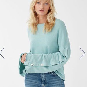 Splendid Sweatshirt Mint Snaps XS